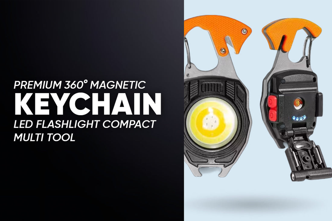 Keychain LED Flashlight Powerful Rechargeable Tool Light by Creckk