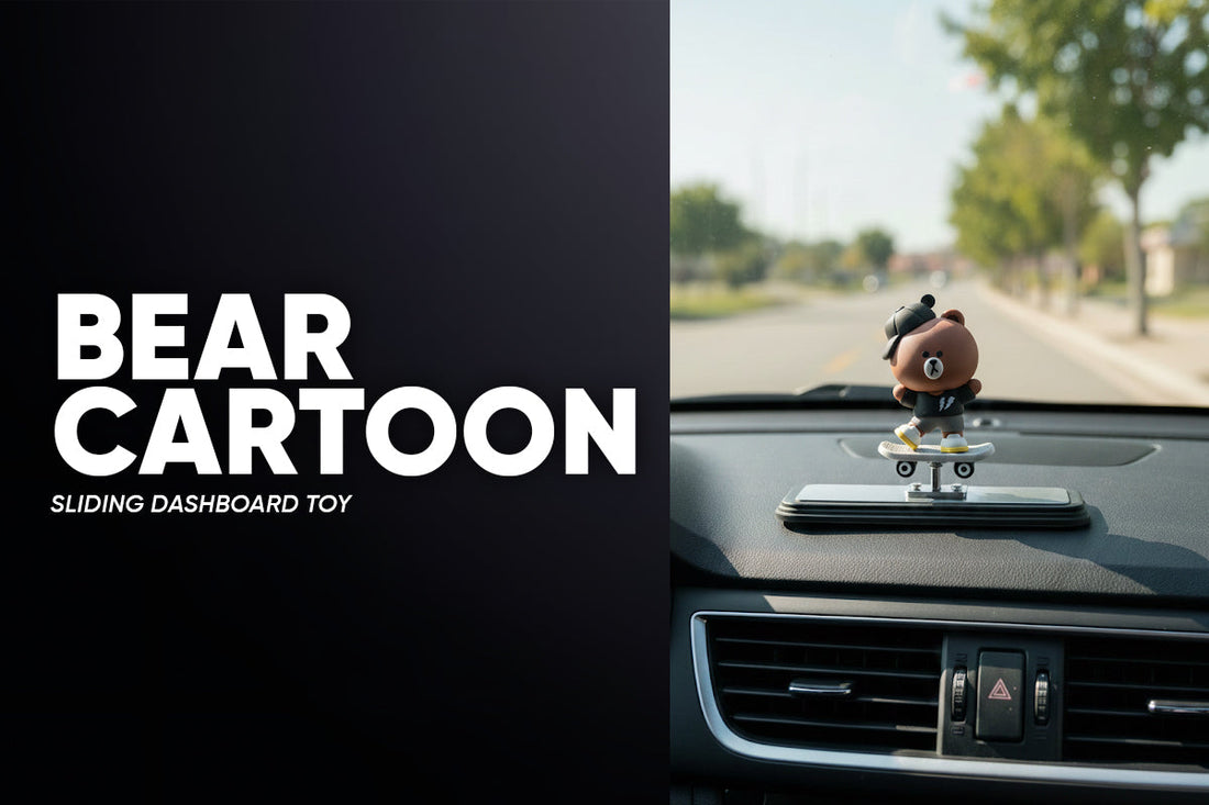 Bear Cartoon Sliding Interior Accessories for Cars