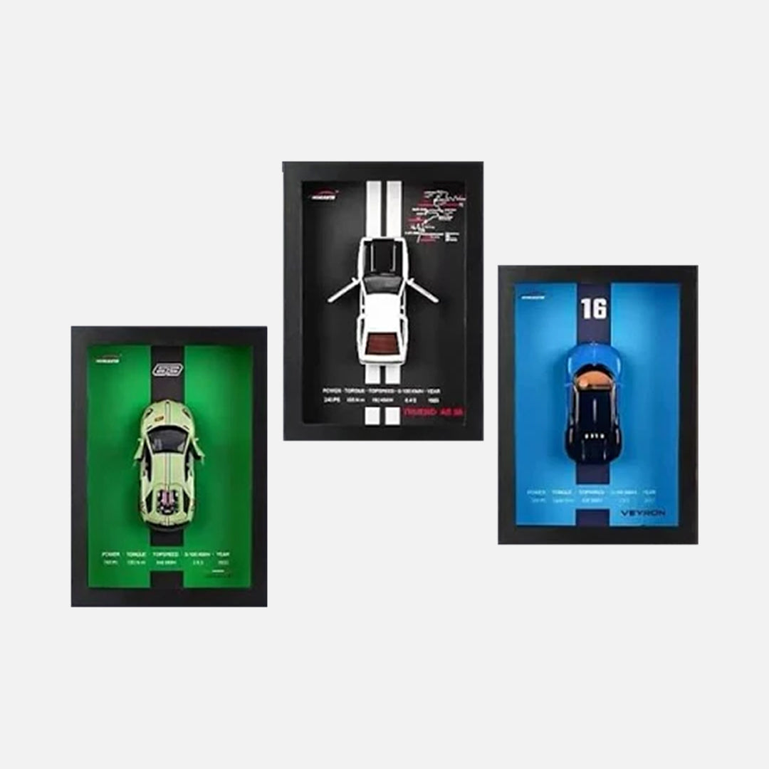 3D Car Frame Wall Art