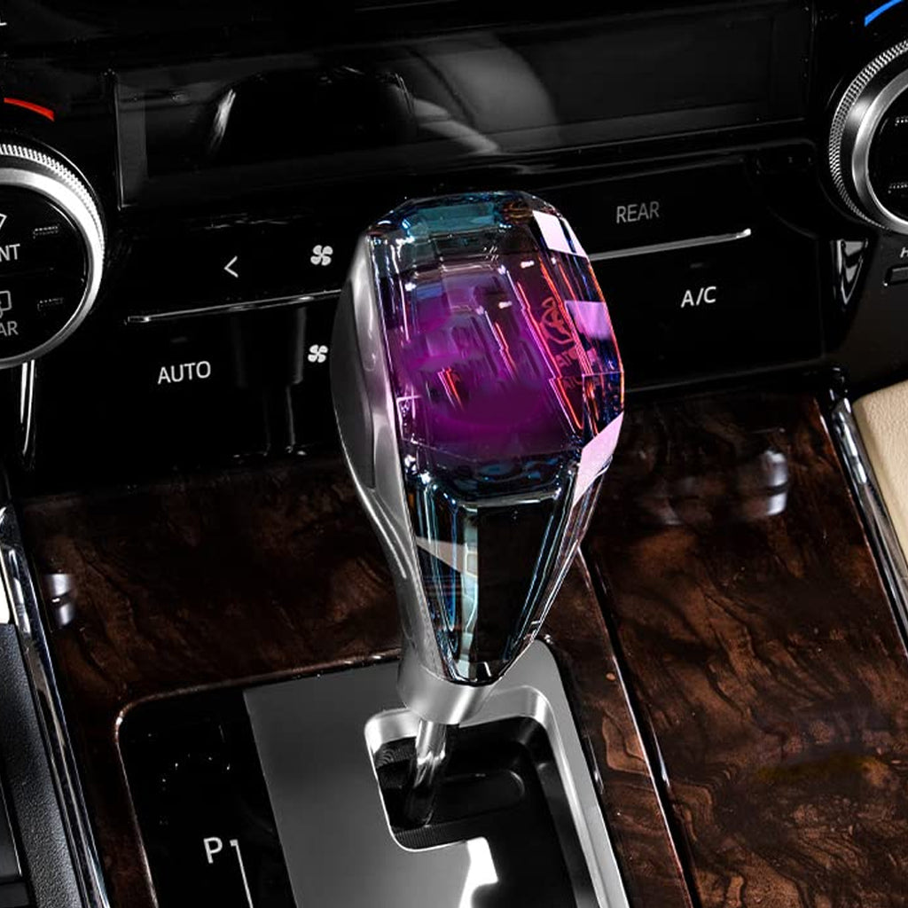Crystal Shape Car LED Gear Knob