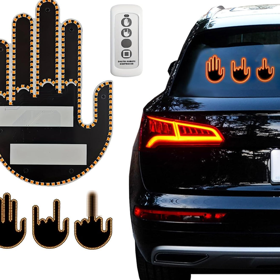 Funny Gesture LED Hand Sign Light for Car