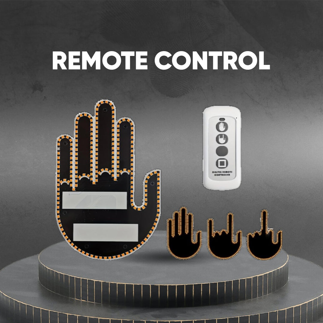 Funny Gesture LED Hand Sign Light for Car