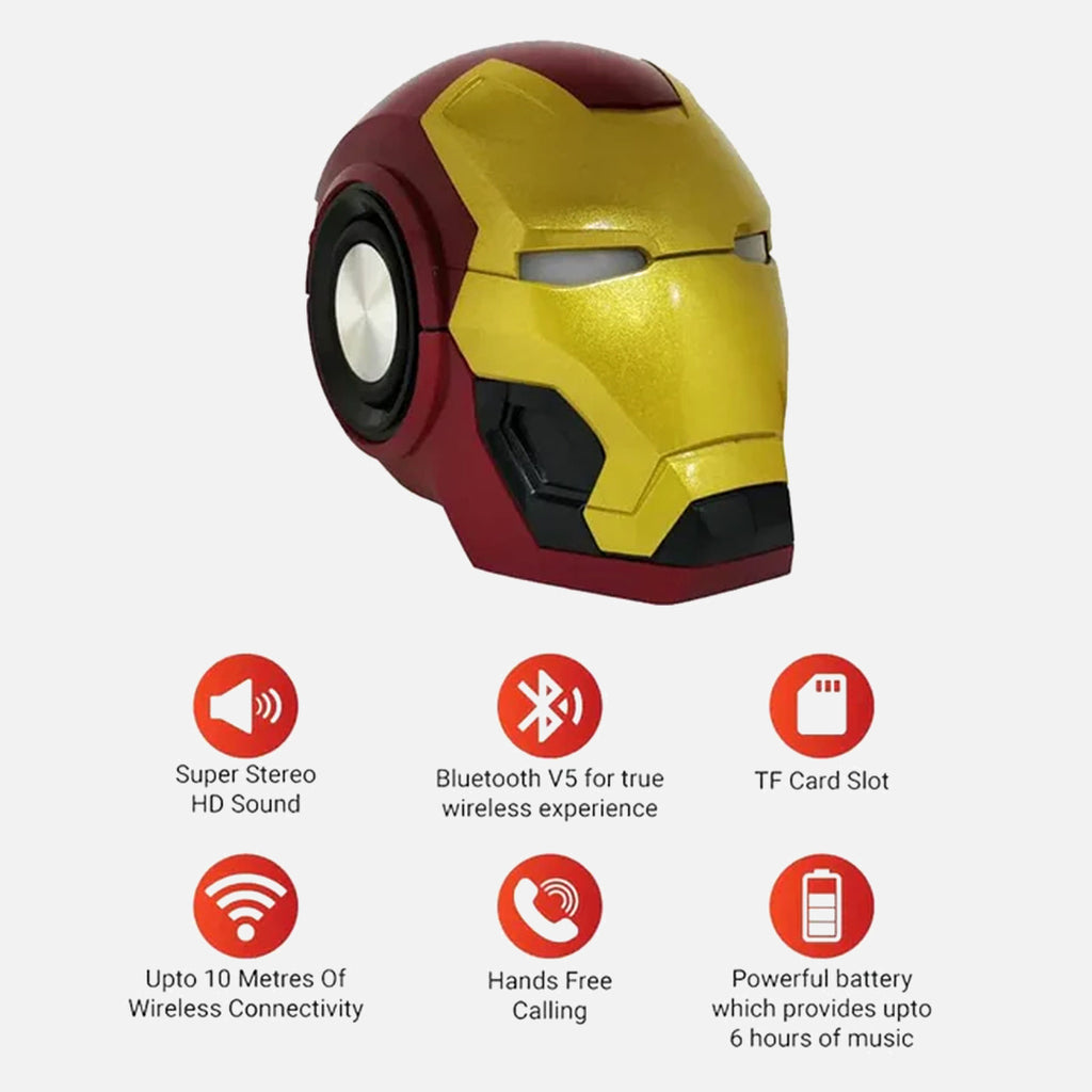 Iron Man Helmet Wireless Bluetooth Speaker