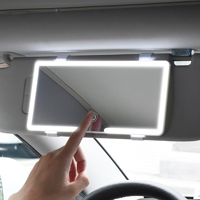 LED Car Vanity Mirror with Lights